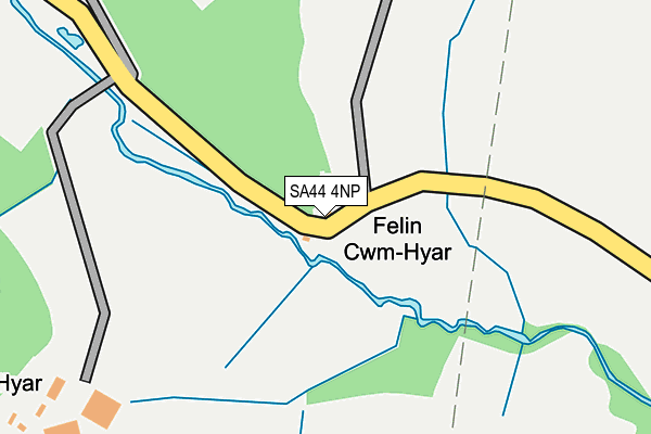 SA44 4NP map - OS OpenMap – Local (Ordnance Survey)