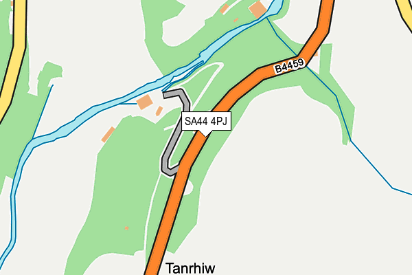 SA44 4PJ map - OS OpenMap – Local (Ordnance Survey)