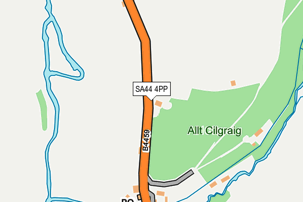 SA44 4PP map - OS OpenMap – Local (Ordnance Survey)