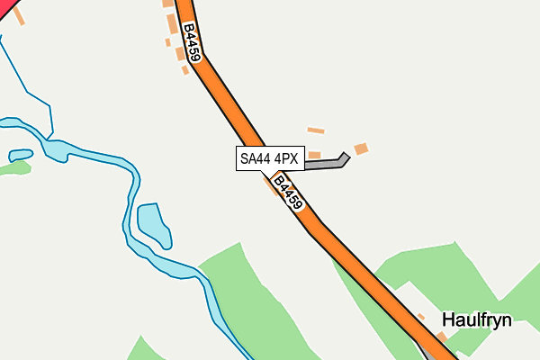 SA44 4PX map - OS OpenMap – Local (Ordnance Survey)