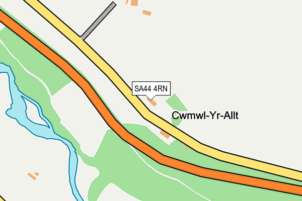 SA44 4RN map - OS OpenMap – Local (Ordnance Survey)