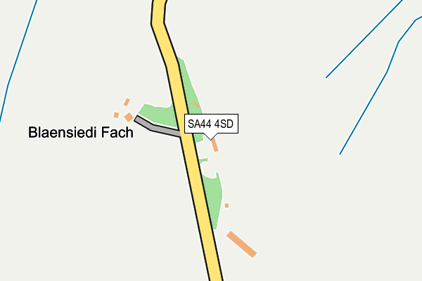 SA44 4SD map - OS OpenMap – Local (Ordnance Survey)