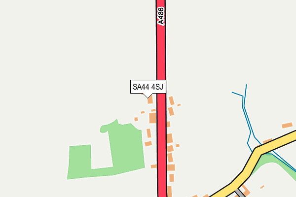 SA44 4SJ map - OS OpenMap – Local (Ordnance Survey)