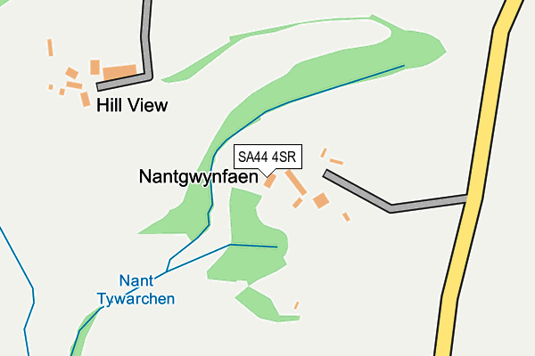 SA44 4SR map - OS OpenMap – Local (Ordnance Survey)