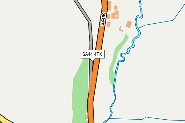 SA44 4TX map - OS OpenMap – Local (Ordnance Survey)