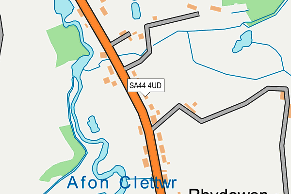 SA44 4UD map - OS OpenMap – Local (Ordnance Survey)