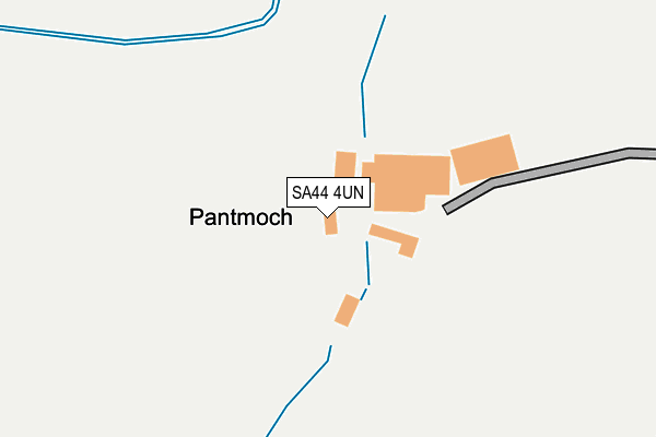 SA44 4UN map - OS OpenMap – Local (Ordnance Survey)