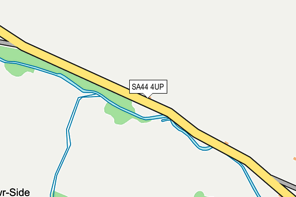SA44 4UP map - OS OpenMap – Local (Ordnance Survey)