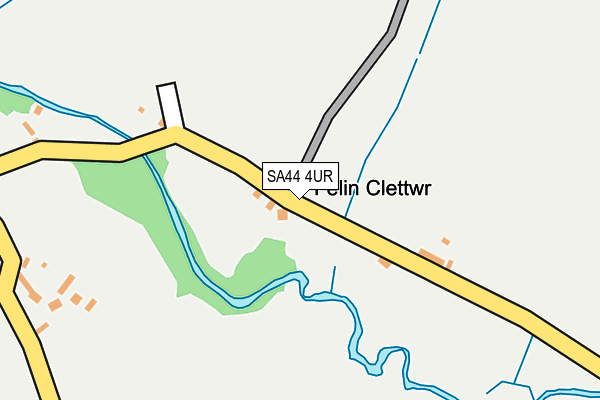 SA44 4UR map - OS OpenMap – Local (Ordnance Survey)