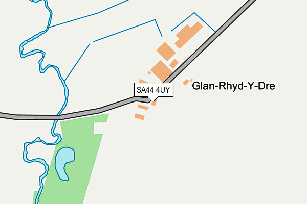 SA44 4UY map - OS OpenMap – Local (Ordnance Survey)