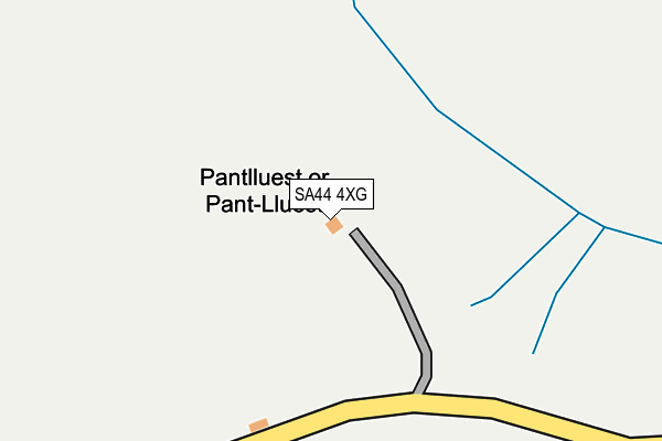 SA44 4XG map - OS OpenMap – Local (Ordnance Survey)