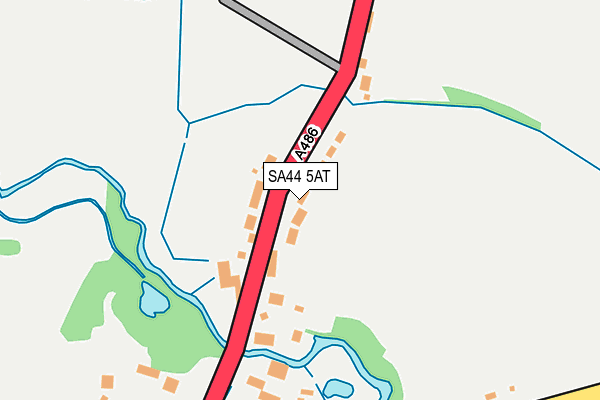 SA44 5AT map - OS OpenMap – Local (Ordnance Survey)