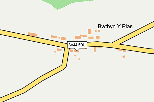 SA44 5DU map - OS OpenMap – Local (Ordnance Survey)