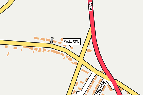 SA44 5EN map - OS OpenMap – Local (Ordnance Survey)