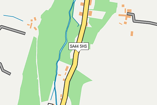 SA44 5HS map - OS OpenMap – Local (Ordnance Survey)