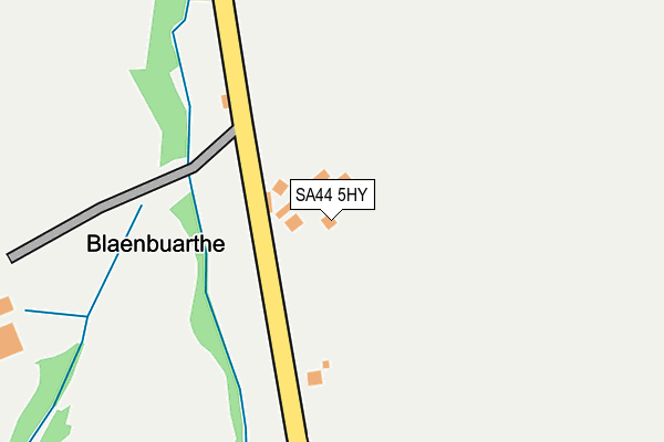 SA44 5HY map - OS OpenMap – Local (Ordnance Survey)
