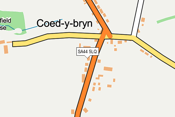 SA44 5LQ map - OS OpenMap – Local (Ordnance Survey)