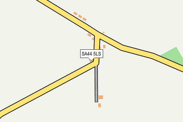 SA44 5LS map - OS OpenMap – Local (Ordnance Survey)