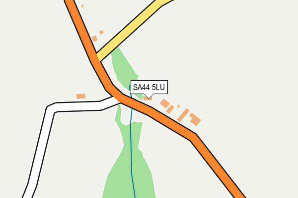 SA44 5LU map - OS OpenMap – Local (Ordnance Survey)