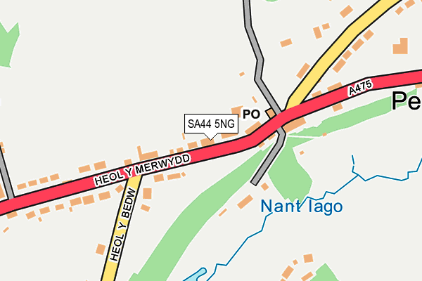 SA44 5NG map - OS OpenMap – Local (Ordnance Survey)