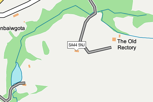 SA44 5NJ map - OS OpenMap – Local (Ordnance Survey)