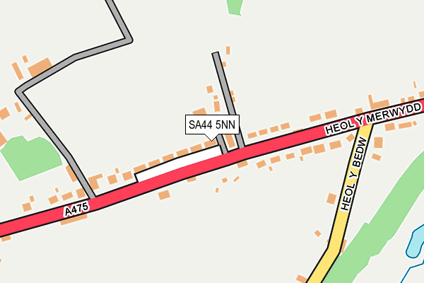 SA44 5NN map - OS OpenMap – Local (Ordnance Survey)