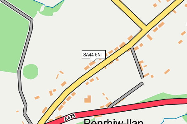 SA44 5NT map - OS OpenMap – Local (Ordnance Survey)