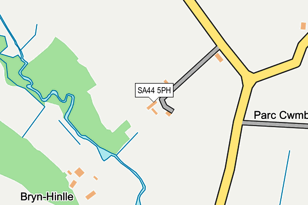 SA44 5PH map - OS OpenMap – Local (Ordnance Survey)