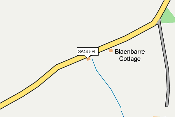 SA44 5PL map - OS OpenMap – Local (Ordnance Survey)