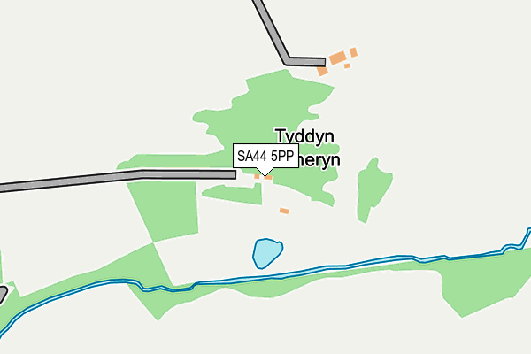 SA44 5PP map - OS OpenMap – Local (Ordnance Survey)