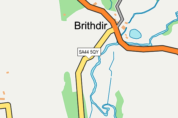 SA44 5QY map - OS OpenMap – Local (Ordnance Survey)