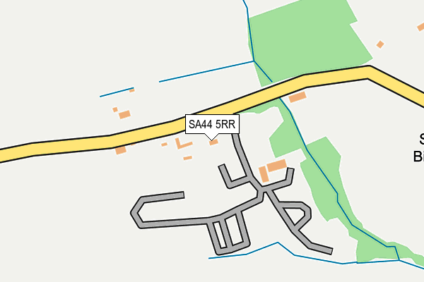 SA44 5RR map - OS OpenMap – Local (Ordnance Survey)