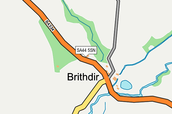 SA44 5SN map - OS OpenMap – Local (Ordnance Survey)