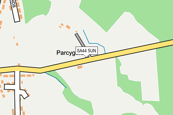 SA44 5UN map - OS OpenMap – Local (Ordnance Survey)