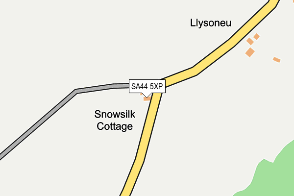 SA44 5XP map - OS OpenMap – Local (Ordnance Survey)