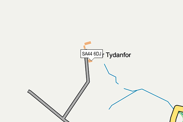 SA44 6DJ map - OS OpenMap – Local (Ordnance Survey)