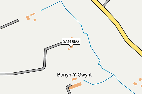 SA44 6EQ map - OS OpenMap – Local (Ordnance Survey)