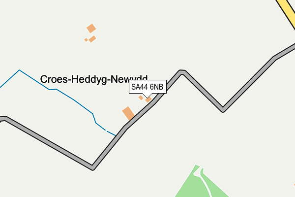 SA44 6NB map - OS OpenMap – Local (Ordnance Survey)