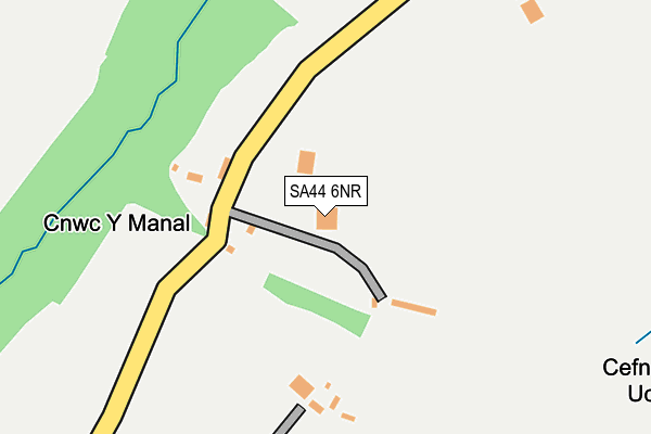 SA44 6NR map - OS OpenMap – Local (Ordnance Survey)