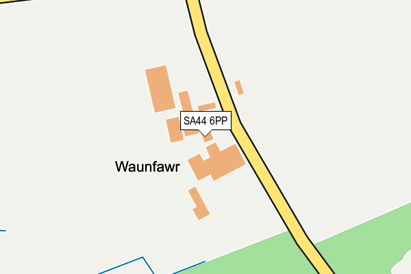 SA44 6PP map - OS OpenMap – Local (Ordnance Survey)