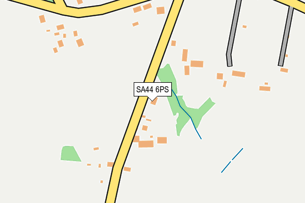 SA44 6PS map - OS OpenMap – Local (Ordnance Survey)