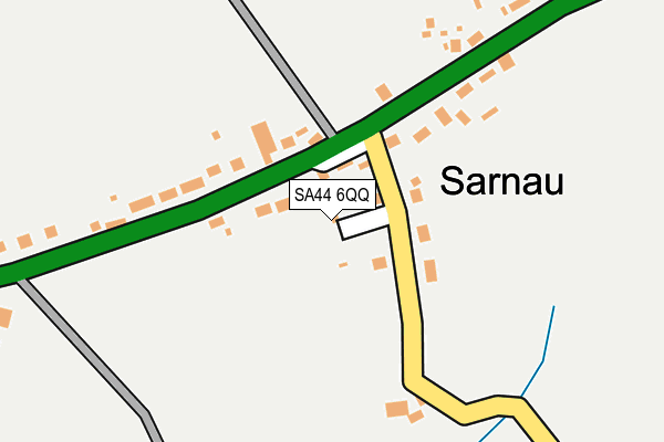 SA44 6QQ map - OS OpenMap – Local (Ordnance Survey)