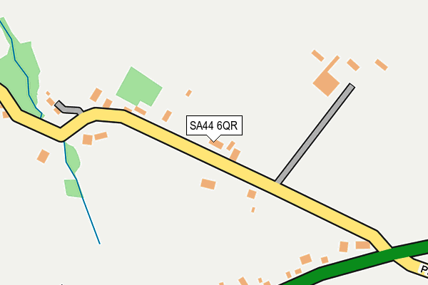 SA44 6QR map - OS OpenMap – Local (Ordnance Survey)