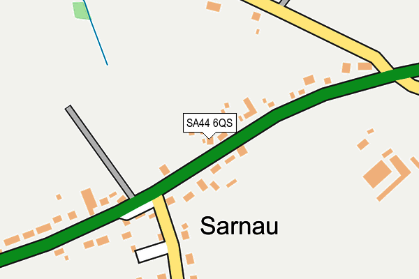 SA44 6QS map - OS OpenMap – Local (Ordnance Survey)