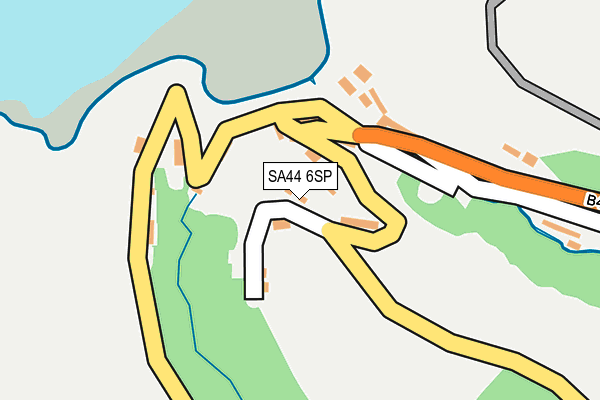 SA44 6SP map - OS OpenMap – Local (Ordnance Survey)