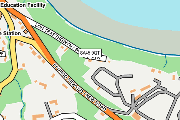 SA45 9QT map - OS OpenMap – Local (Ordnance Survey)