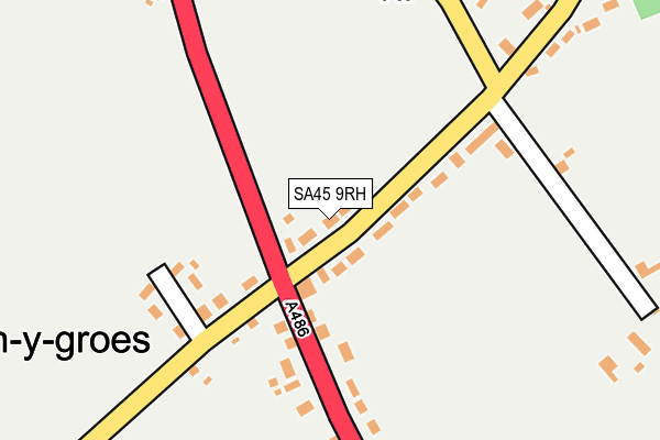 SA45 9RH map - OS OpenMap – Local (Ordnance Survey)