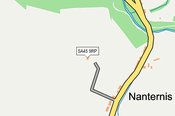 SA45 9RP map - OS OpenMap – Local (Ordnance Survey)