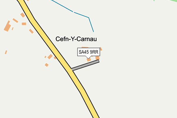 SA45 9RR map - OS OpenMap – Local (Ordnance Survey)