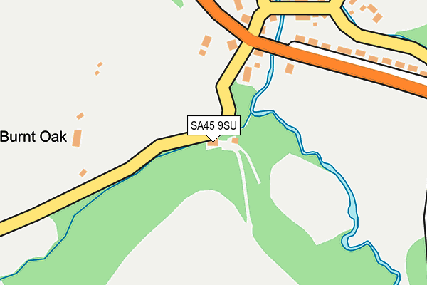 SA45 9SU map - OS OpenMap – Local (Ordnance Survey)